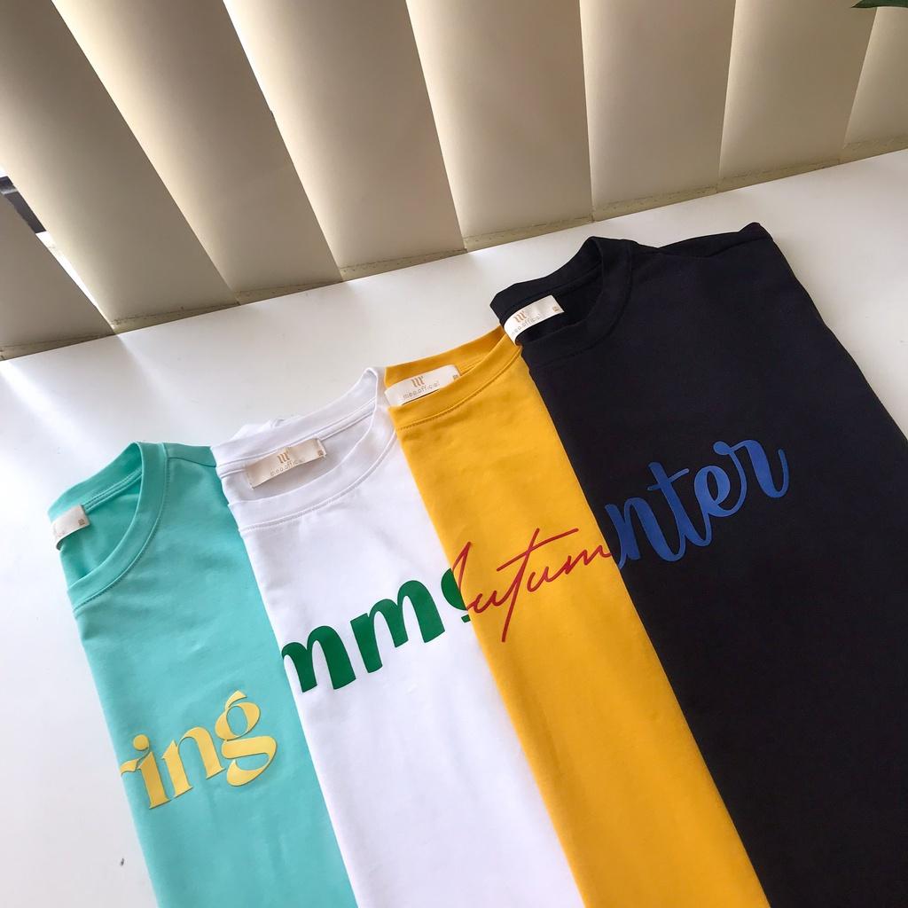 Áo thun tay lỡ Méo shop phông nữ cổ tròn cotton Season freesize form rộng