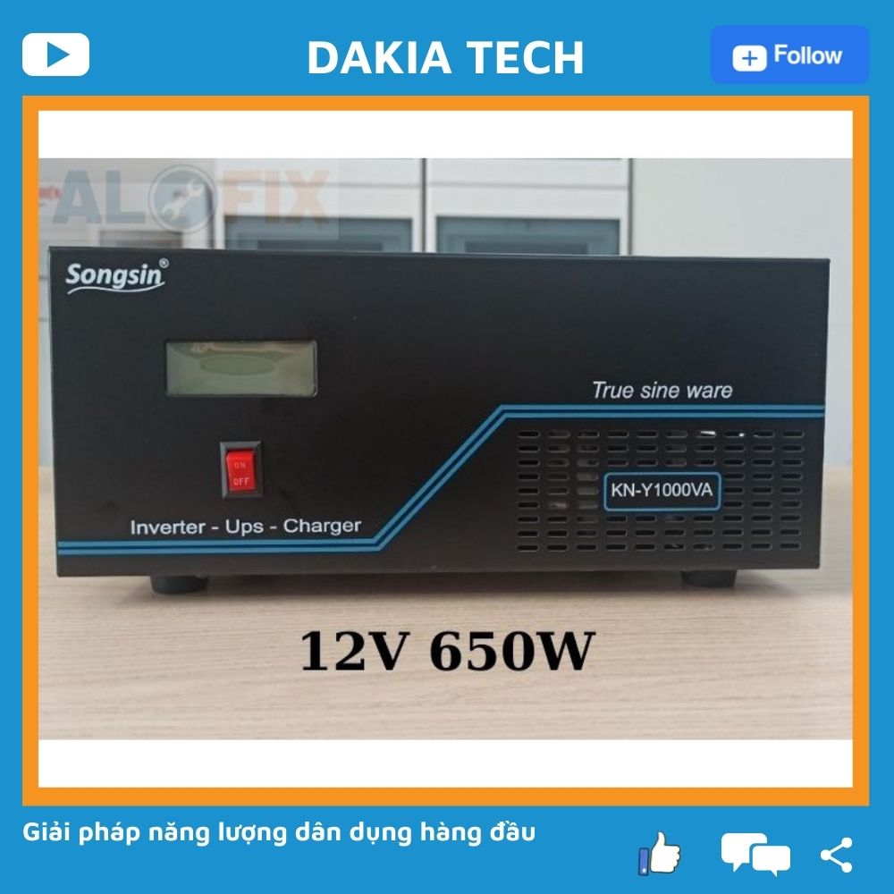 Bộ Lưu Điện UPS SongSin 1000VA 12V – New Model- Hàng Chính Hãng