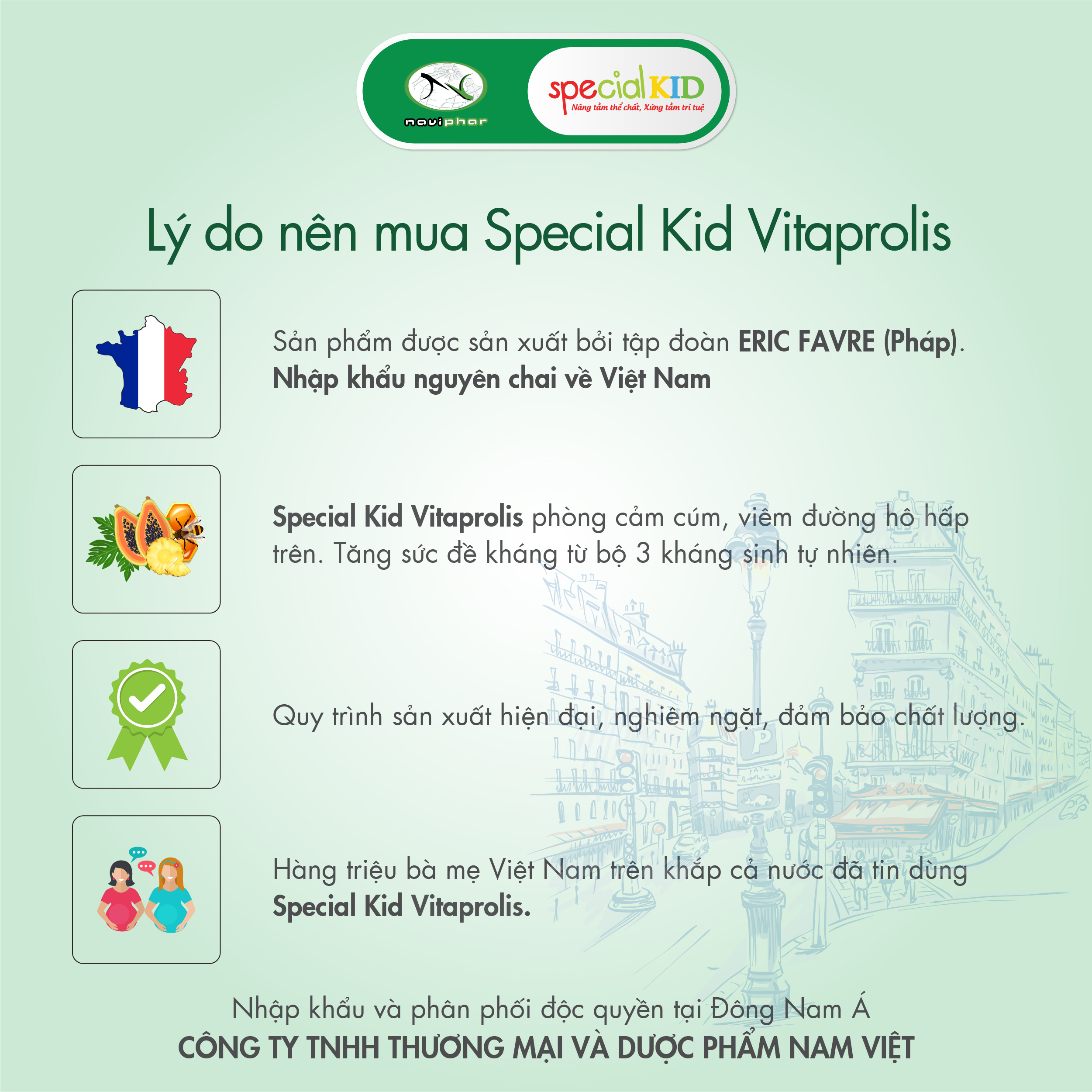 TPBVSK Special Kid Vitaprolis - Hỗ trợ giảm nguy cơ viêm đường hô hấp trên, hỗ trợ tăng cường sức đề kháng (125ml)[Siro - Nhập khẩu Pháp]