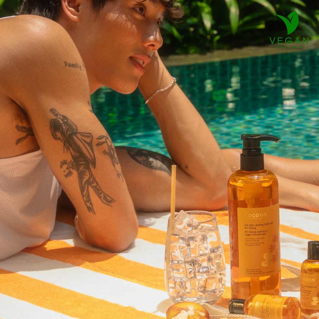 Gel tắm đường thốt nốt An Giang Cocoon 500ml - Vegan Mỹ phẩm thuần chay