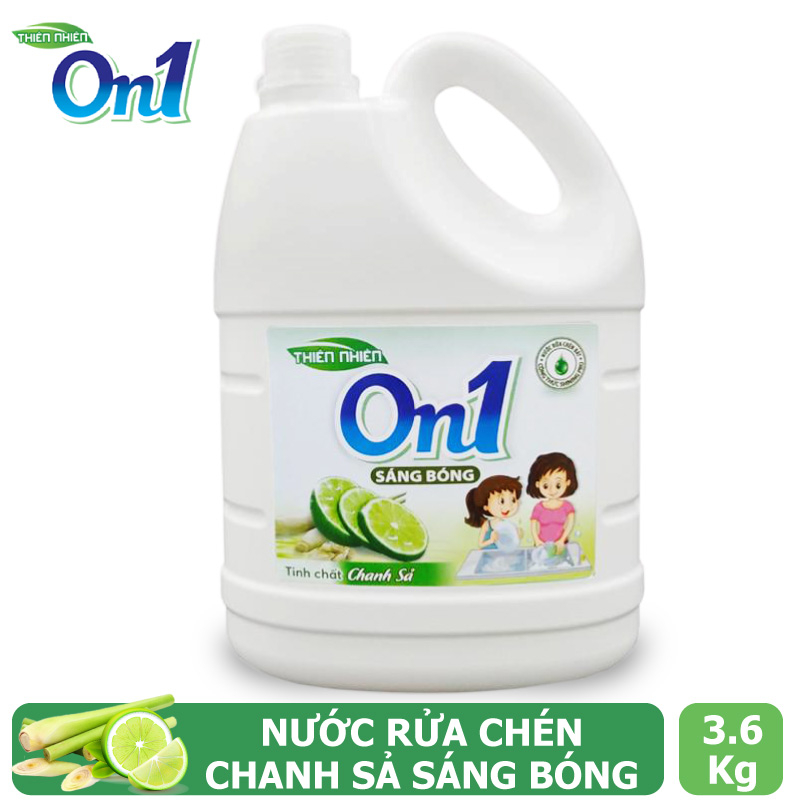 Nước rửa chén ON1 hương chanh sả 3.6kg N5203