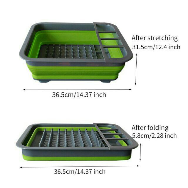 Giá úp bát silicon gập gọn