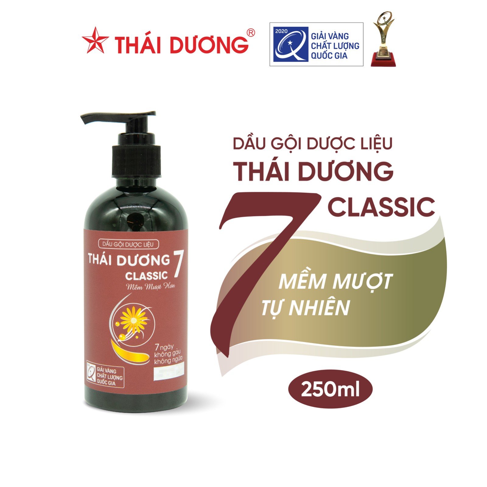 Dầu Gội Dược Liệu Thái Dương 7 Classic 250Ml - Sao Thái Dương