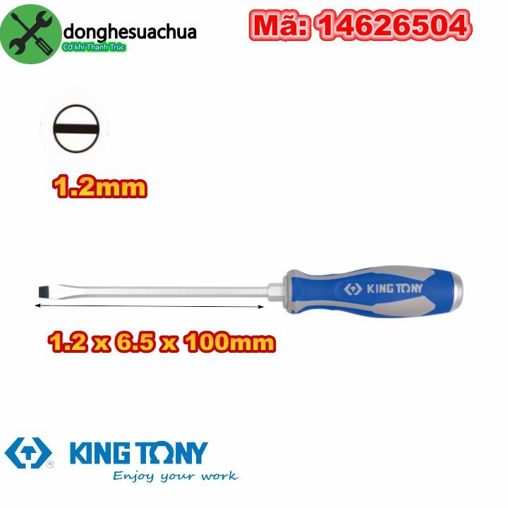 Vít đóng dẹp Kingtony 14626504 1.2 x 6.5 x 100mm cán cao su