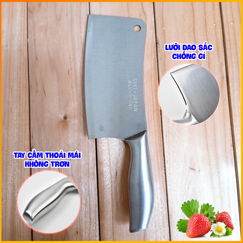 Bộ dao nhà bếp 08 MÓN - Bộ dao nhà bếp Nhật - Bộ dao nhà bếp cao cấp - 08 MÓN - Chất liêu Inox Sus 304 chống gỉ, an toàn vệ sinh thực phẩm