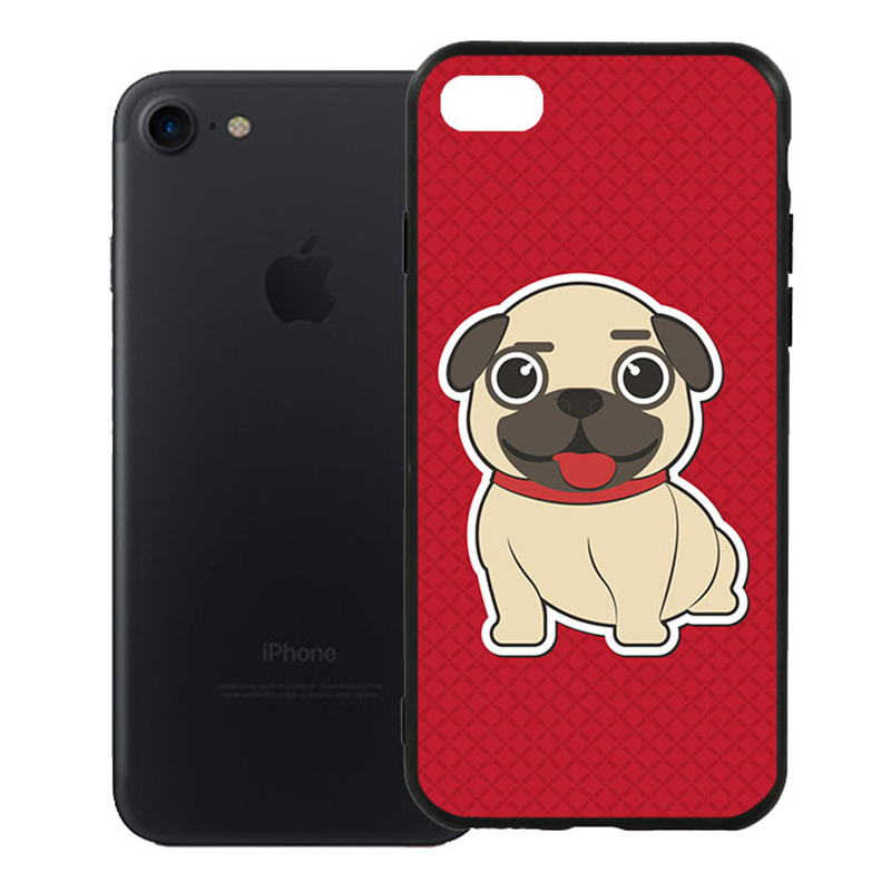 Ốp Lưng Viền TPU Cao Cấp Dành Cho iPhone 7 - Cute Dog 01