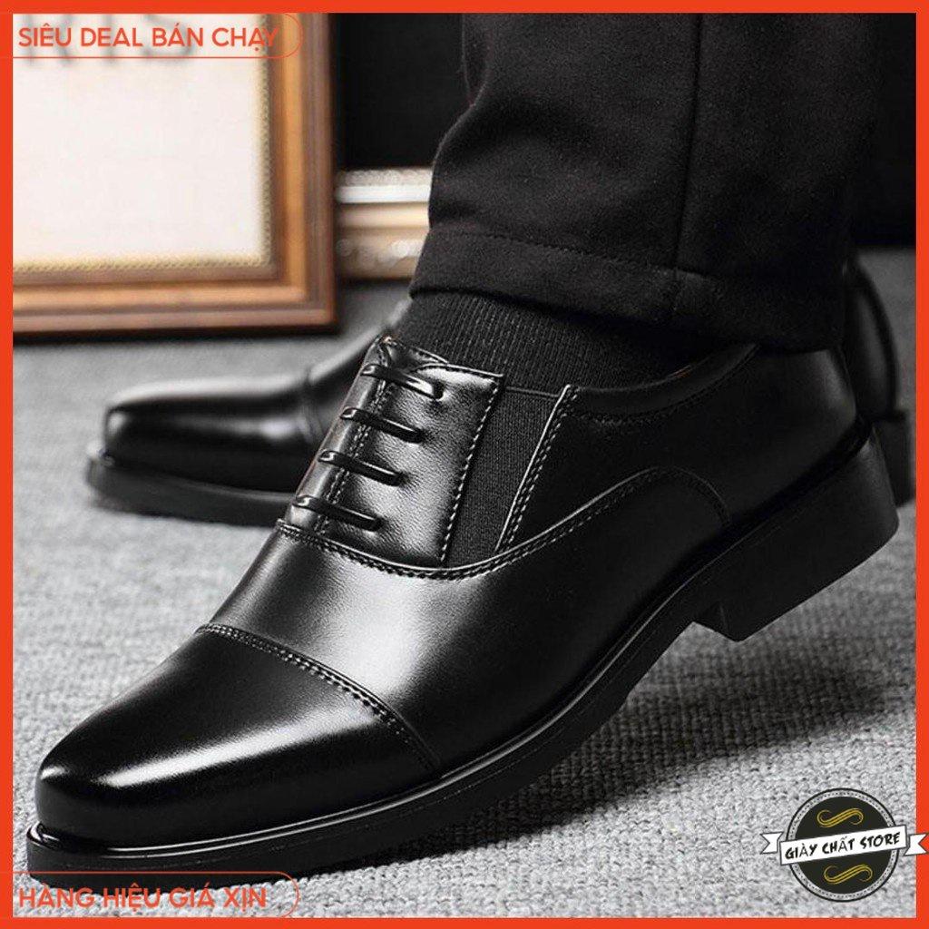 Giày Nam Công Sở Lịch Lãm Kiểu Dáng Giả Dây Cột Phù Hợp Mọi Lứa Tuổi size 39 đến 43 SQOTH