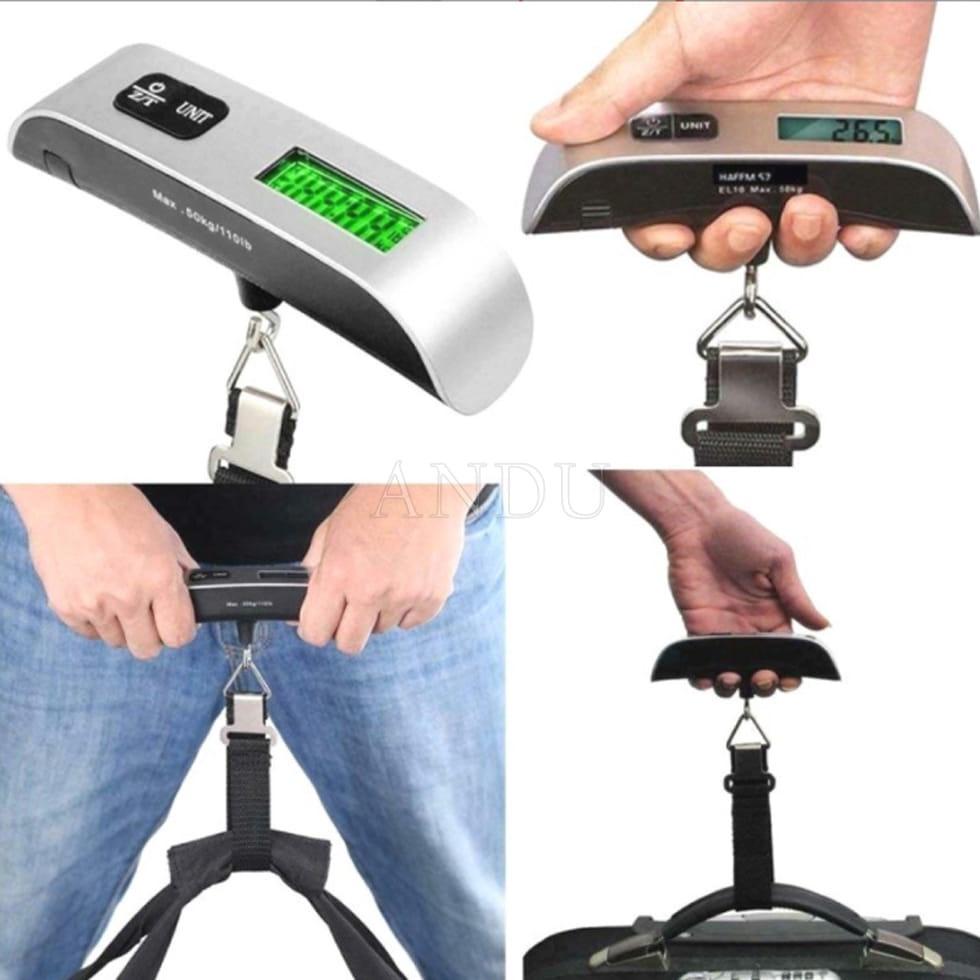 Cân Điện Tử Màn Hình LCD Cầm Tay Tối Đa 50Kg, Cân Điện Tử Cầm Tay Chuyên Dụng