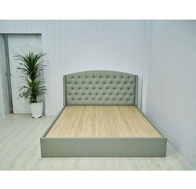 Giường ngủ MDF Tundo HLMCT bọc nệm lựa chọn màu ván nệm bọc KT 1m6/1m8