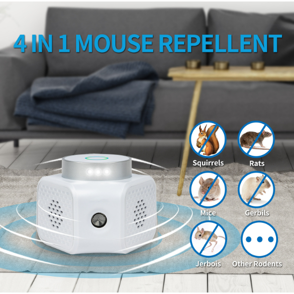 Máy Đuổi Chuột Đuổi Muỗi Côn Trùng Bằng Sóng Siêu Âm Ultrasonic Insect Mouse Repeller