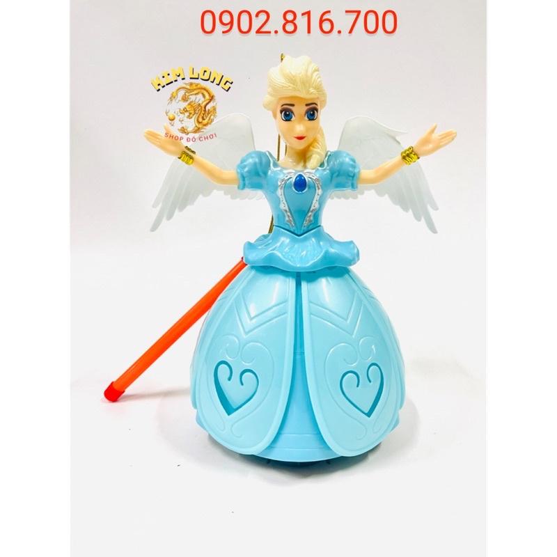 Đồ chơi lồng đèn trung thu cho bé gái hình búp bê ELSA có pin