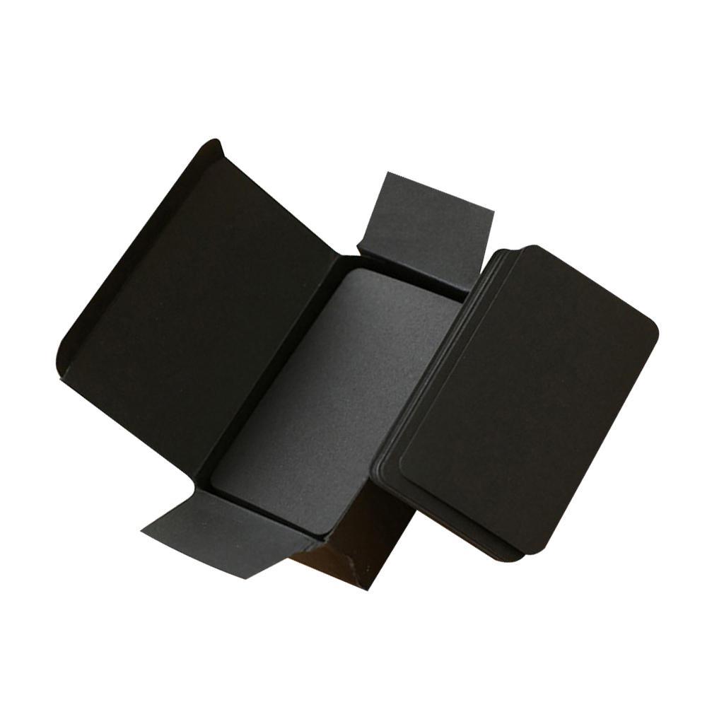 2 Boxes White+Black Paper Blank Index Flash Cards DIY Message, 90 Sheets