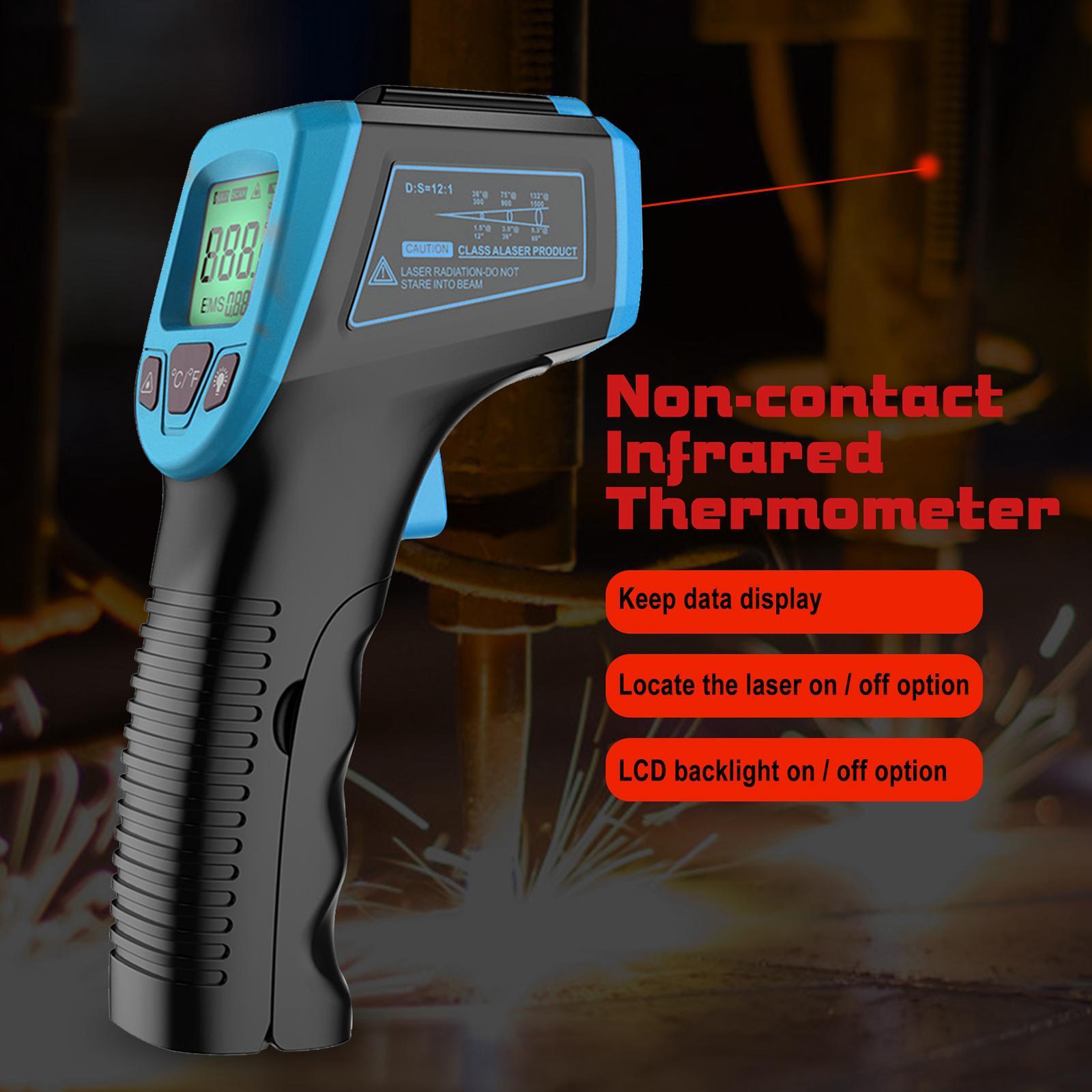 3 Pcs Digital Thermometer Infrared Handheld Temperature Non-Contact Home