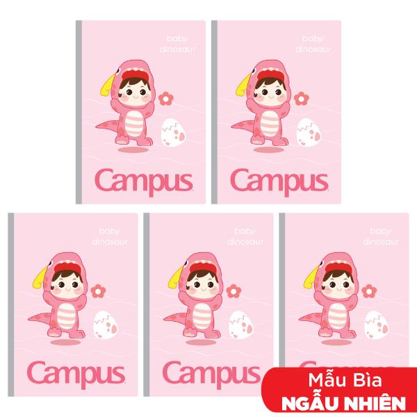 Combo 5 Tập Học Sinh Baby Dinosaur B5 48 Trang - Campus NB-BZO248 (Mẫu Màu Giao Ngẫu Nhiên)