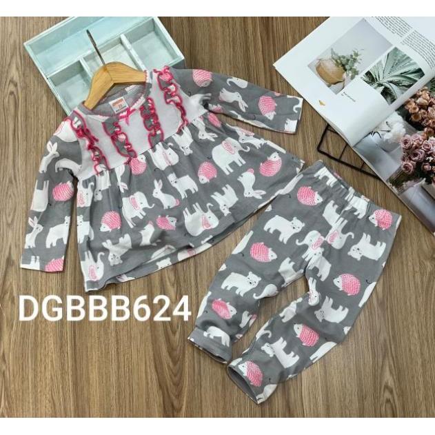 Bộ dài bé gái thun borip hàng mới về nóng hổi -
