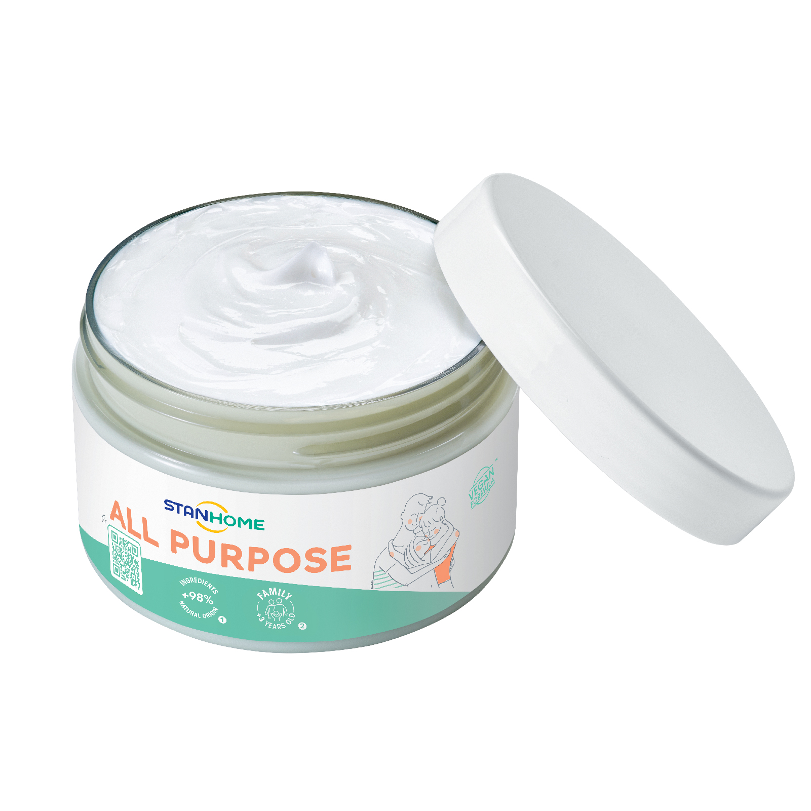 Kem dưỡng ẩm làm dịu, làm mềm cho da khô & da nhạy cảm Stanhome Family Expert All Purpose 300ml/hũ