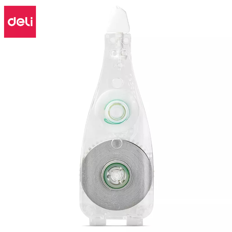 Bút Xóa Băng Có Nút Bấm 12M Deli - Xóa Sạch Phủ Kín Khô Nhanh Có Thể Viết Đè Lên Ngay - Băng Kéo Cho Học Sinh, Văn Phòng