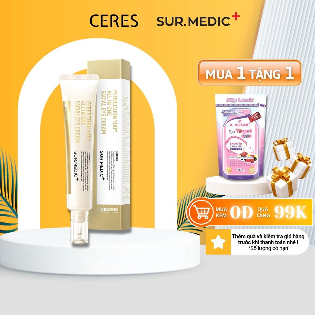 Kem Dưỡng Mắt Sur Medic Perfection 100tm All In One Facial Eye Cream Giảm Thâm Mắt Mờ Nếp Nhăn 35ml