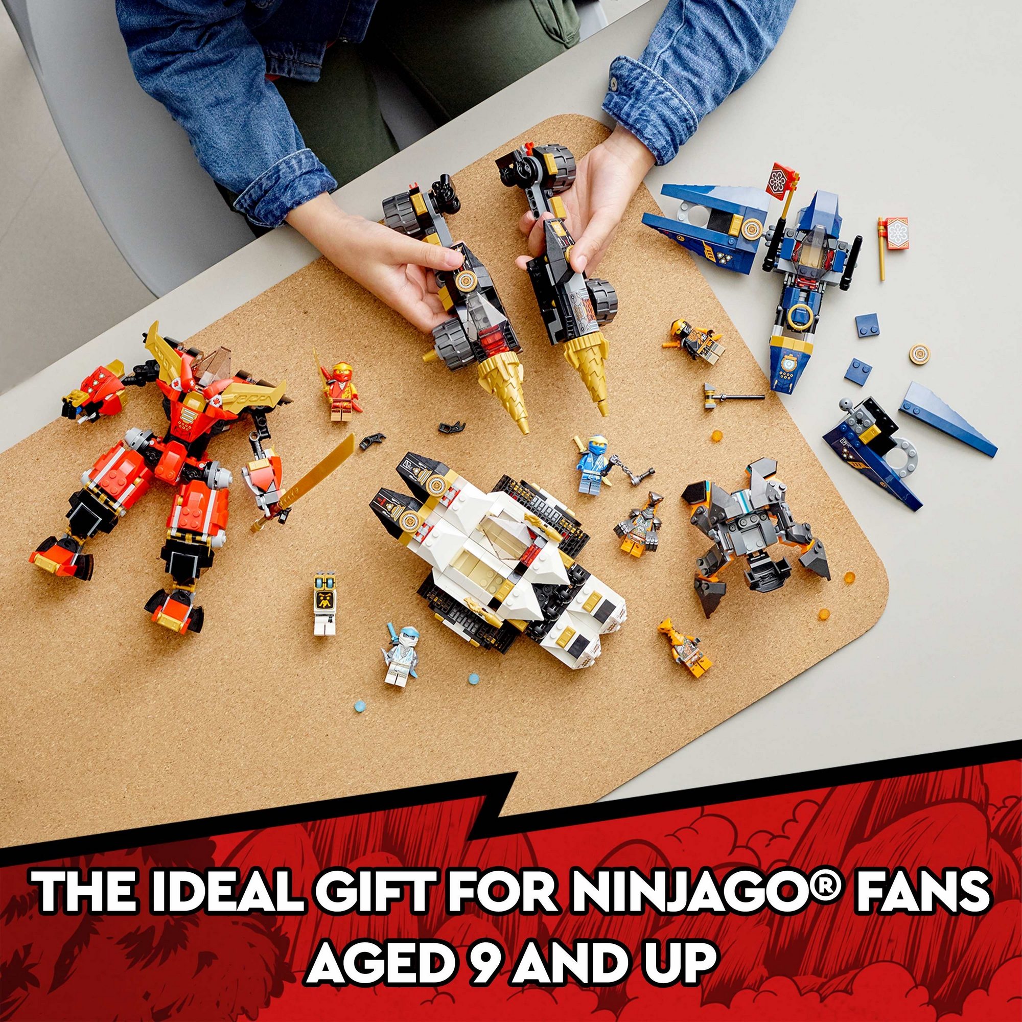 LEGO Ninjago 71765 Bộ đôi chiến giáp dũng mãnh (1104 chi tiết)