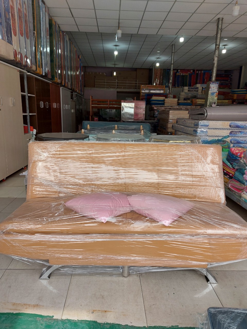 Sofa giường Juno Sofa màu da bò 1m8 x 95 cm x Cao 85 cm