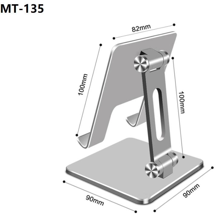 Giá kẹp đỡ điện thoại, máy tính bảng, P15 hợp kim nhôm xoay 360 độ.