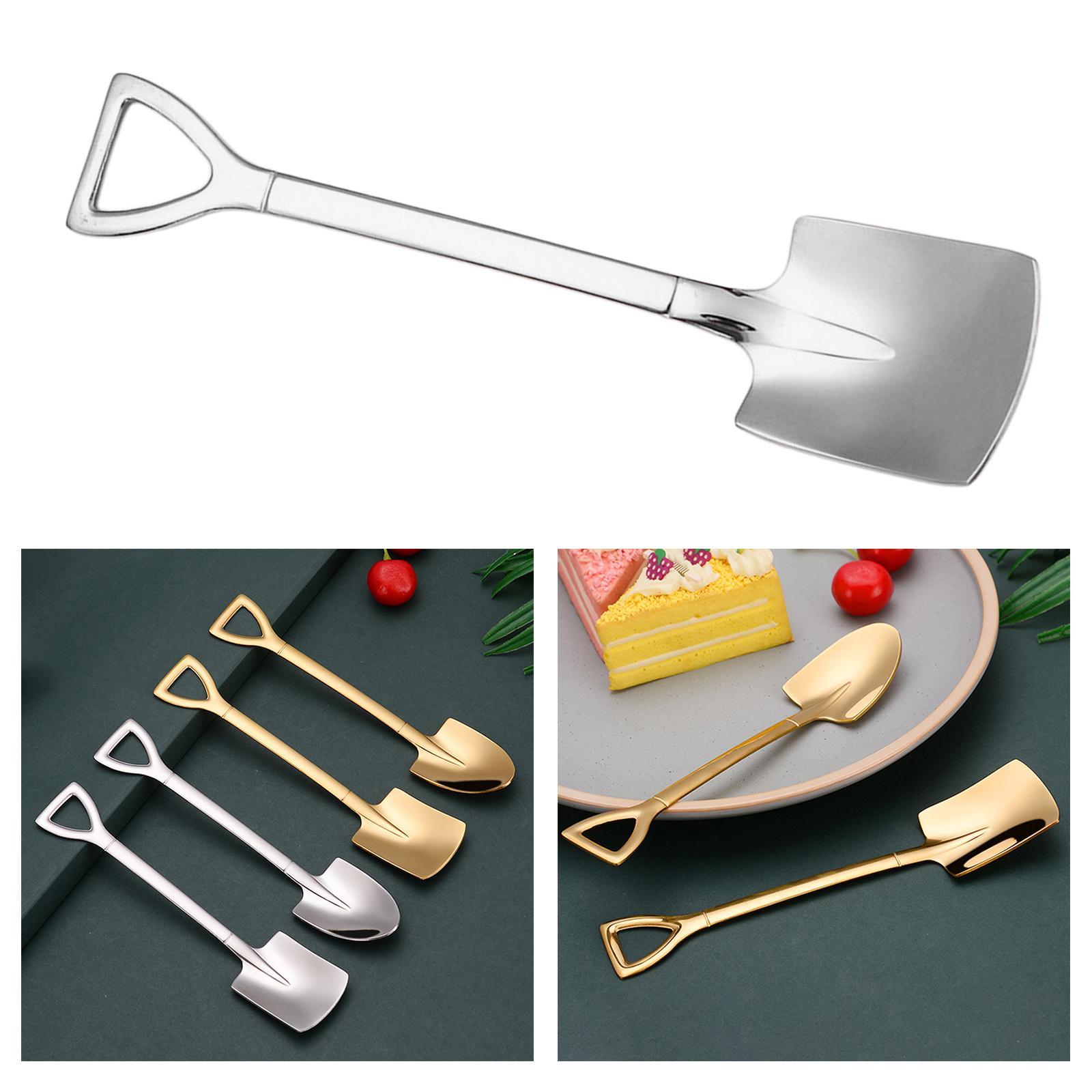 2pcs Dessert Stirring Mixing Spoon for Cream of Sugar Coffee