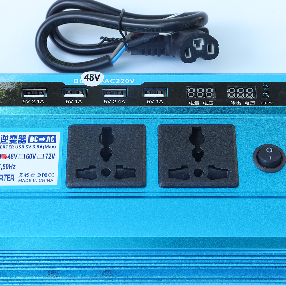 Bộ kích điện inverter Caemaer biến tần 48V 60V lên 220V chuyên dùng cho xe máy xe đạp điện