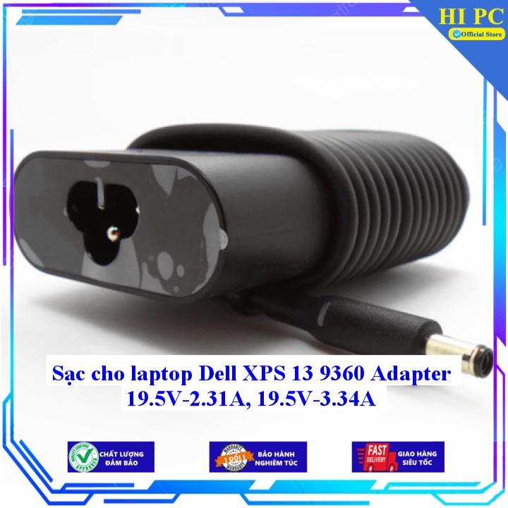 Sạc cho laptop Dell XPS 13 9360 Adapter 19.5V-2.31A 19.5V-3.34A - Kèm Dây nguồn - Hàng Nhập Khẩu