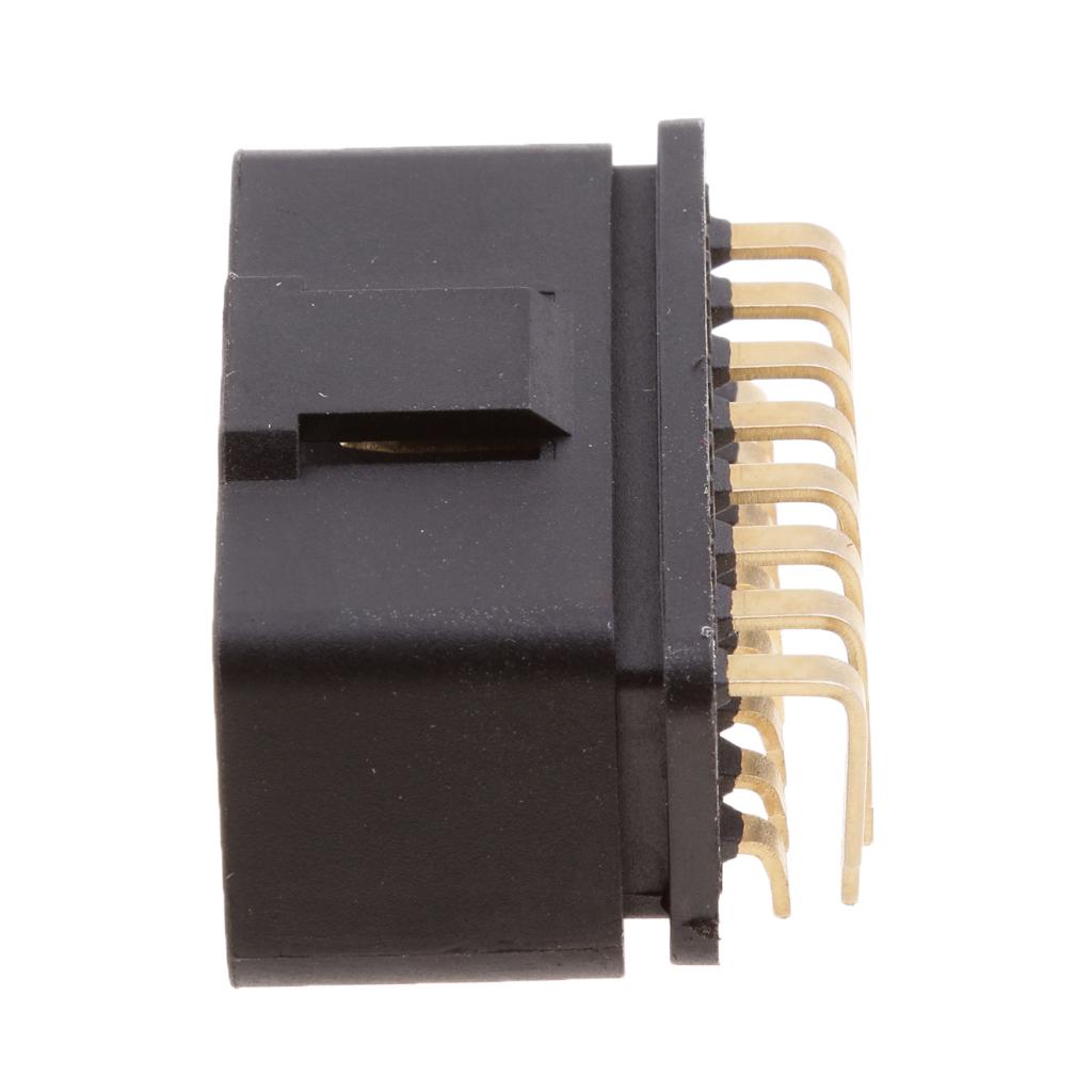 OBDII OBD2 16 Pin Góc 90 Độ Nam Cắm Cổng Kết Nối Bộ Chuyển Đổi