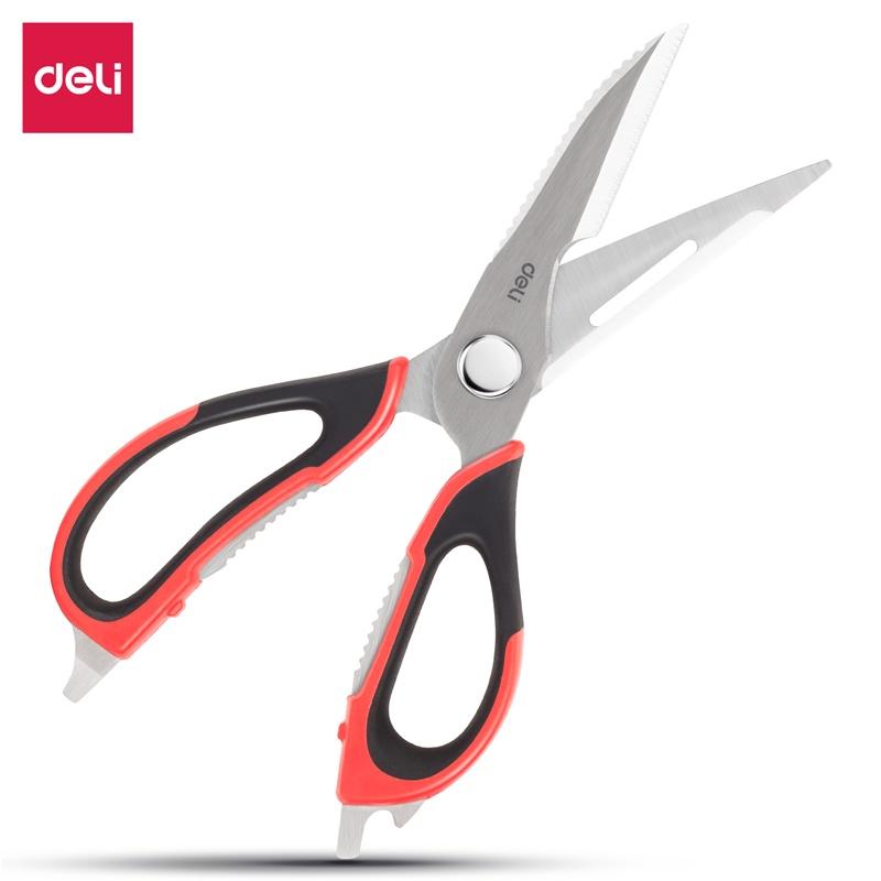 Kéo nhà bếp DELI 22.5cm - Màu đỏ 77770