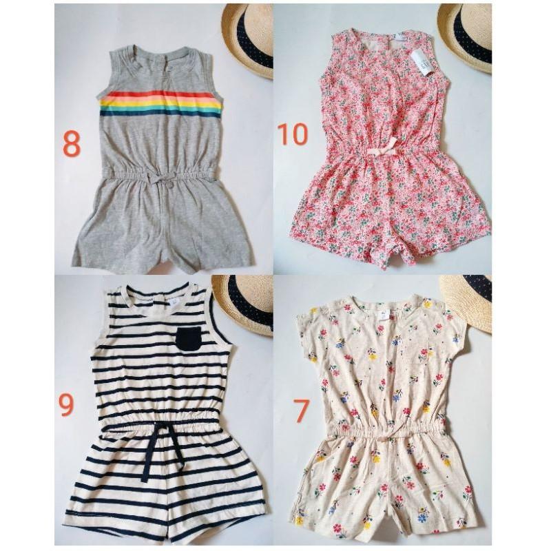 Jumsuit, Body đùi 2 dây & có tay các hãng Baby Gap, Jumping Beans cho bé gái