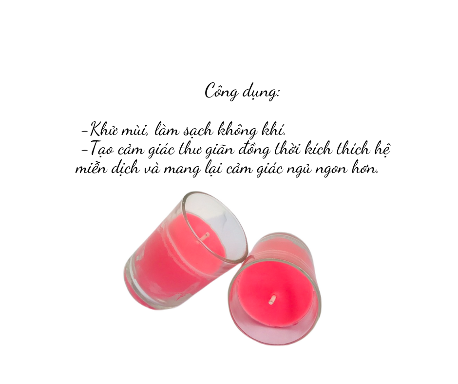 Nến Thơm, Tinh Dầu Quế Cam, [Ly 50g-Hộp 2 ly], Chính Hãng Từ Shop R2D, Thành Phần Tự Nhiên, Lành Tính.