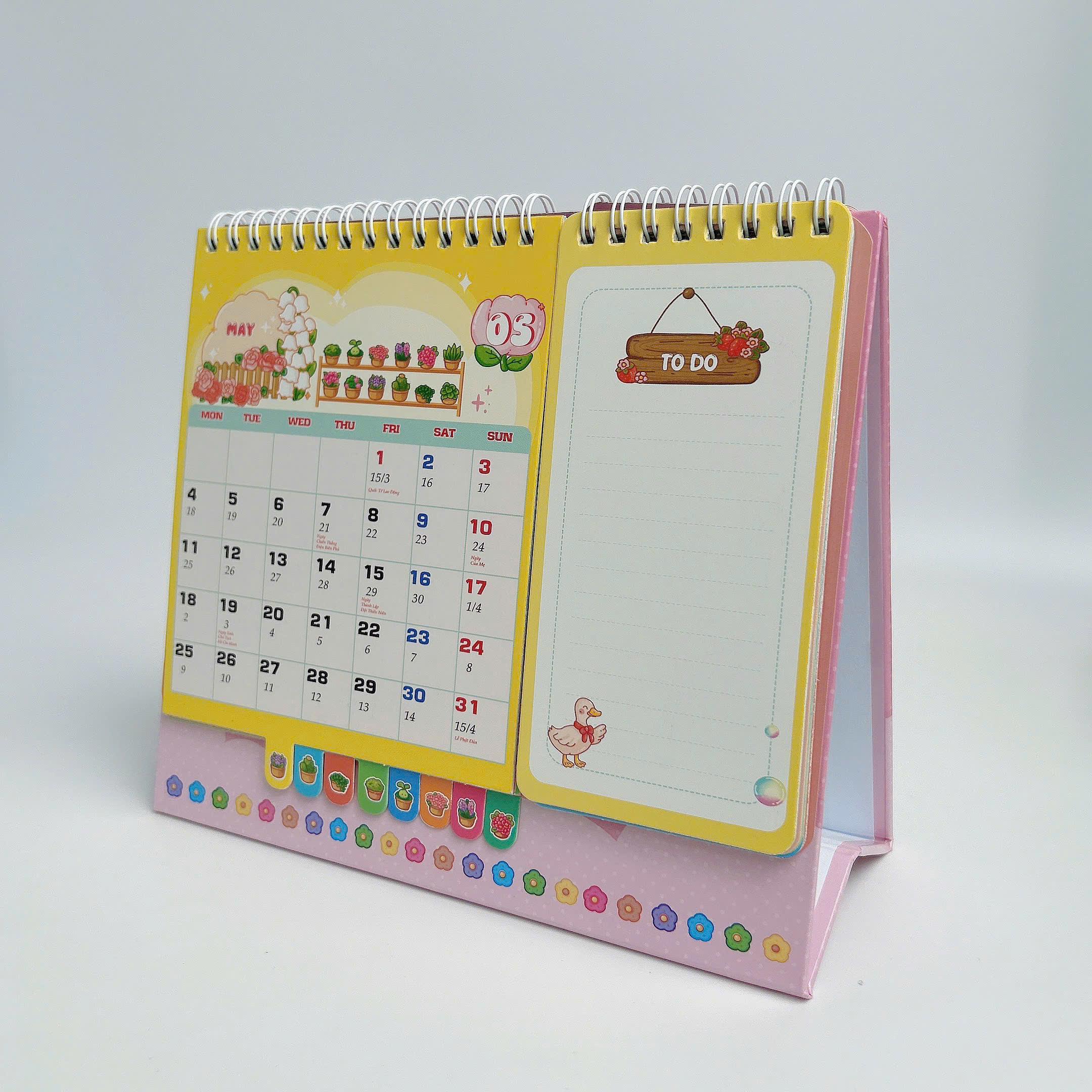 Lịch Để Bàn 2026 Tô Màu - The Garden Of Time - Tặng Sticker Trang Trí - ABBOOKS