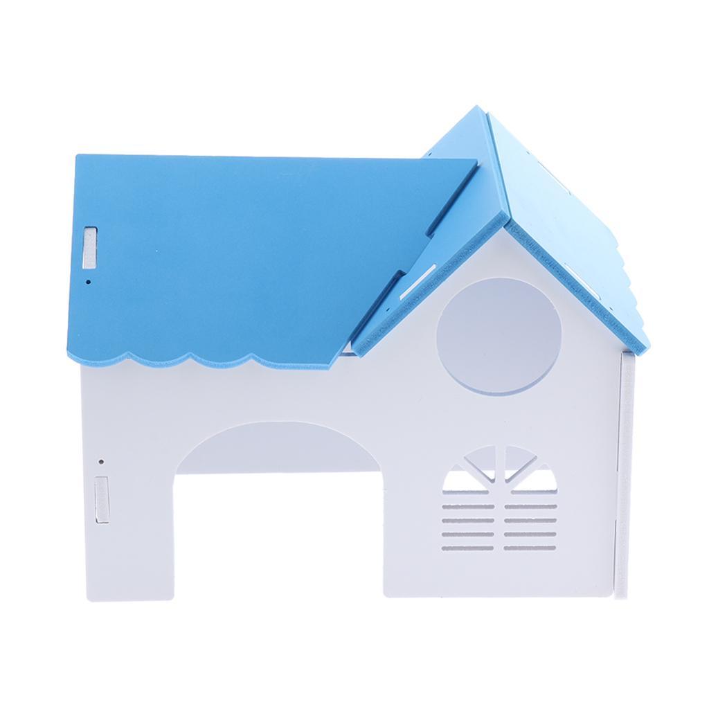 1 Pc Hamster Hedgehog Guinea Pig Wooden Villa Small Animals Wood House