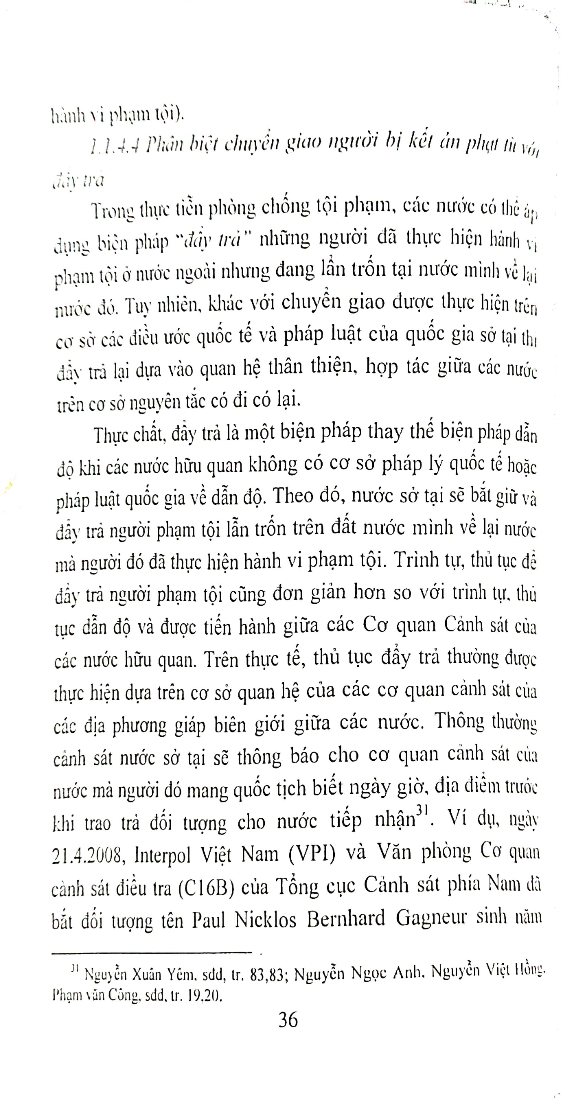 Pháp luật quốc tế và Việt Nam về chuyển giao người bị kết án phạt tù với vấn đề đảm bảo quyền con người