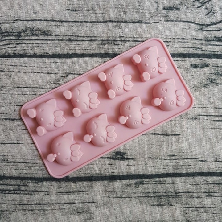 Khuôn silicon hình mèo kitty