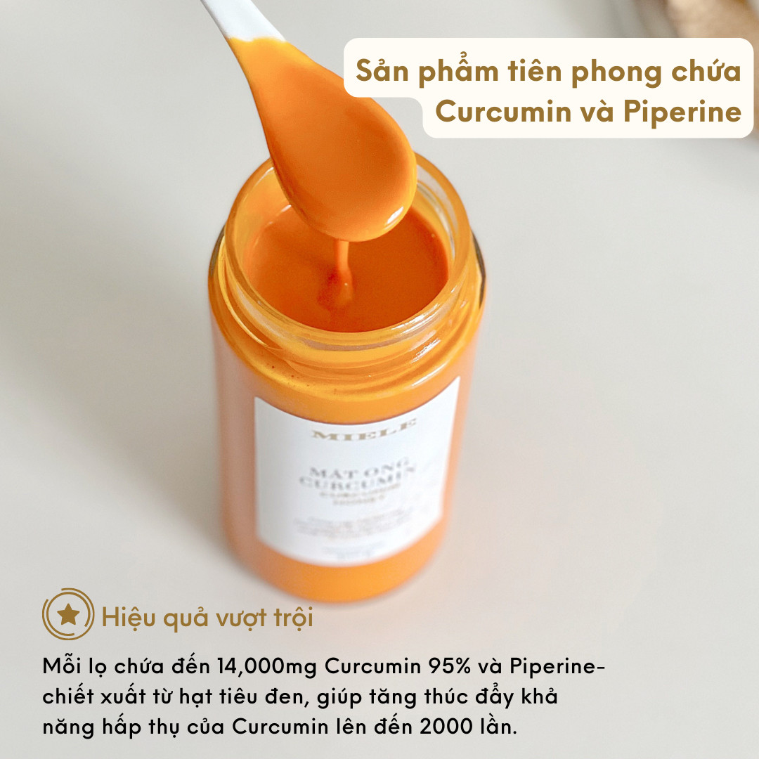 Mật Ong Nghệ Curcumin Miele 400g