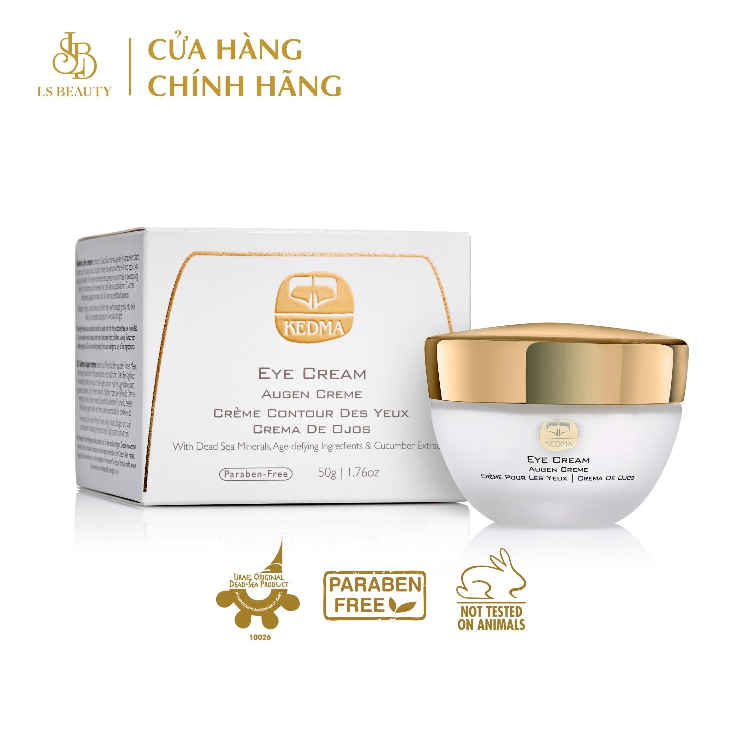 Kem dưỡng mắt từ khoáng biển chết - Eye Cream Kedma 50gr