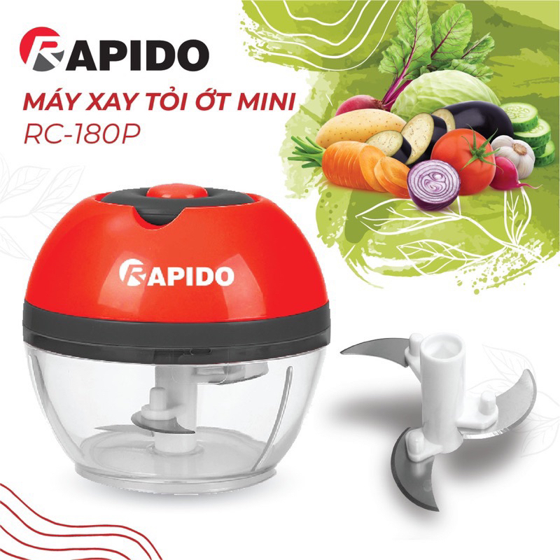 Máy Xay Tỏi Ớt Rapido