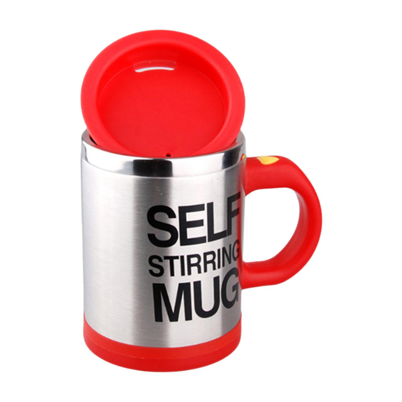 Cốc Tự Khuấy Có Nắp Bằng Điện Bằng Chất Liệu Thép Không Gỉ 400Ml Self Stirring Mug