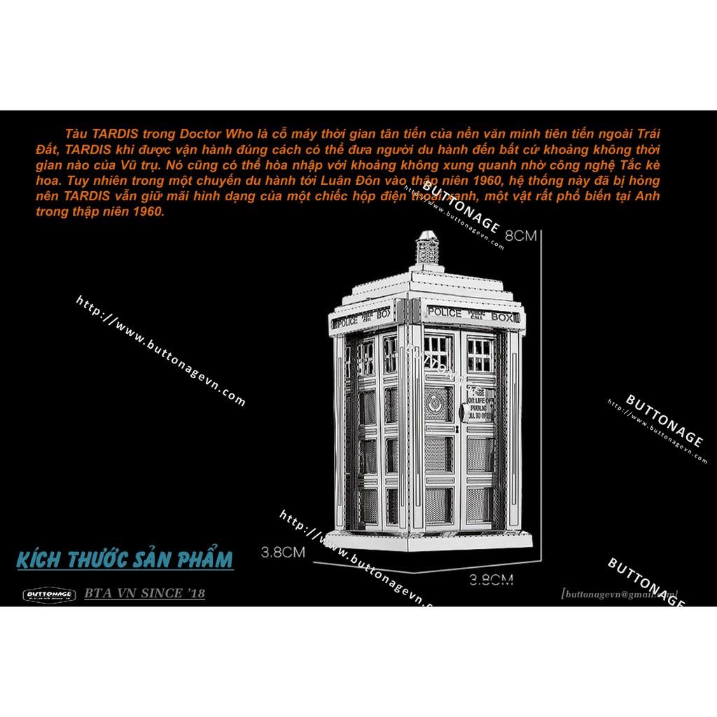 Mô Hình Lắp Ráp 3d Hộp Điện Thoại Nước Anh TARDIS