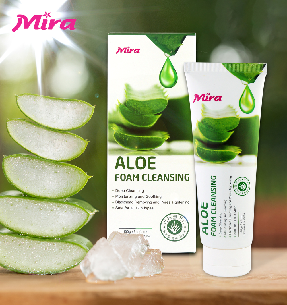 SỮA RỬA MẶT NHA ĐAM – ALOE FOAM CLEANSING 100G A601