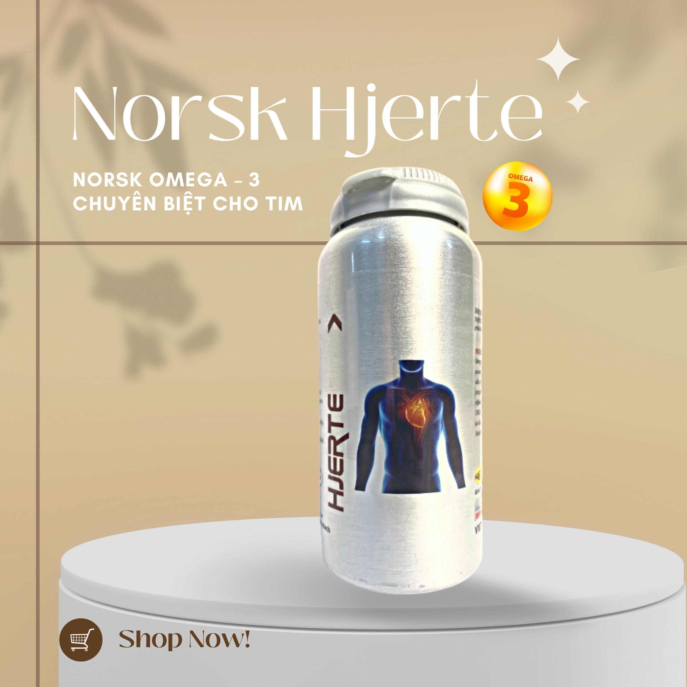 Norsk - Omega 3 HJERTE - Cho tim thêm khỏe mạnh