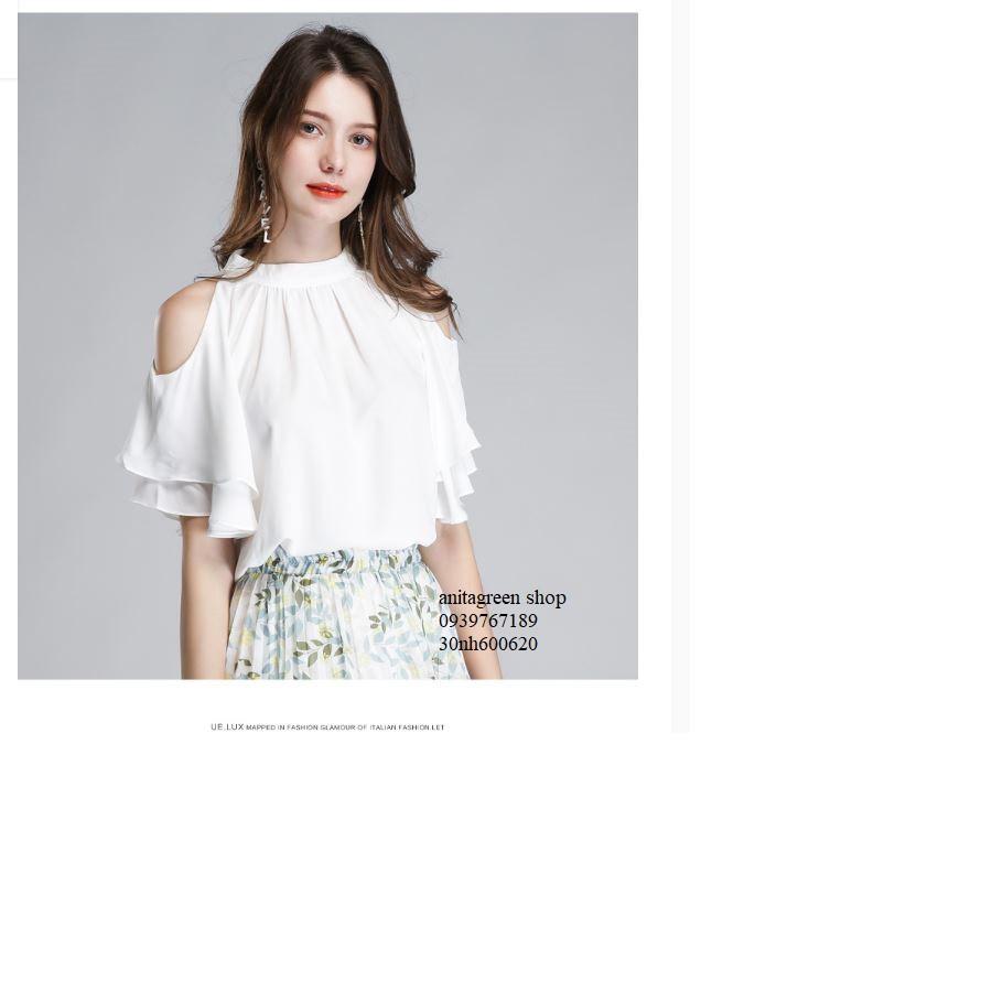 Nh60-0620-ÁO KIỂU KHOÉT VAI BÈO