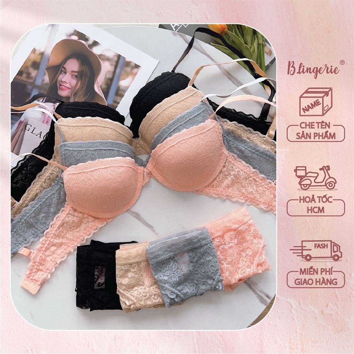 Bộ Bra Nữ Thiết Kế Thoải Mái - B.Lingerie