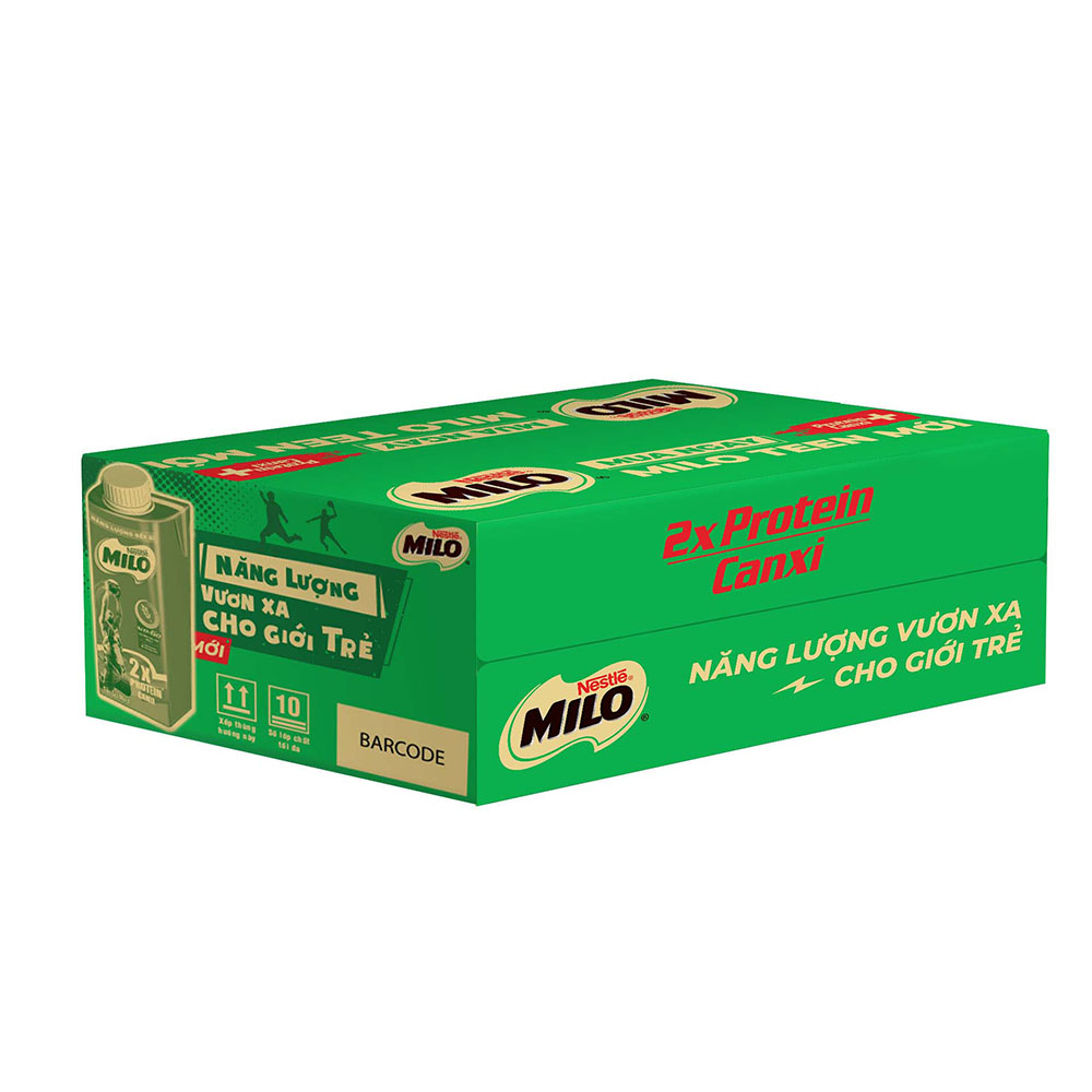 Sữa Lúa Mạch Nestlé MILO Teen Protein Canxi