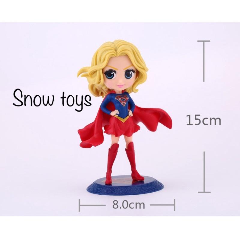 Mô hình Supergirl - Tiểu cảnh nữ siêu nhân super girl để bàn mini - cao 15cm