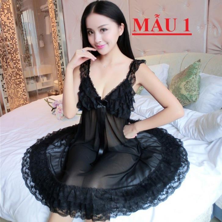 Váy ngủ voan thun bigsize 43-70kg sexy giá rẻ đẹp