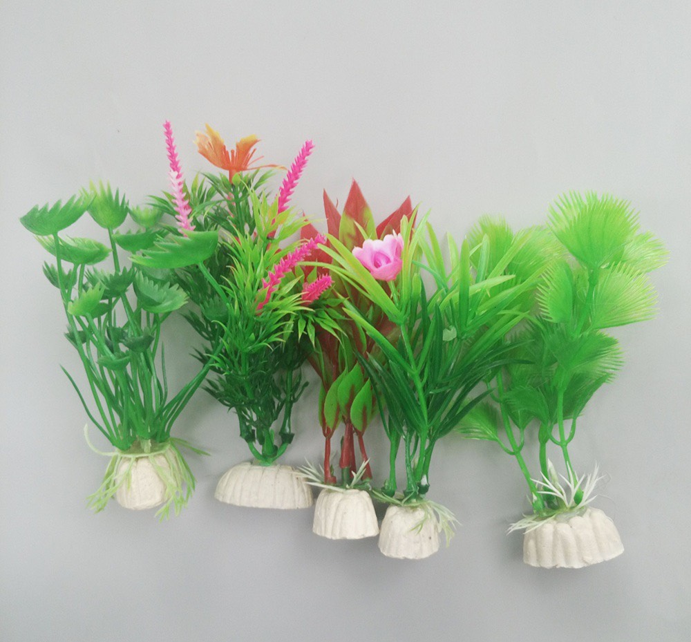 Cây Nhựa Trang Trí Bể Cá Cảnh Cực Đẹp 10cm