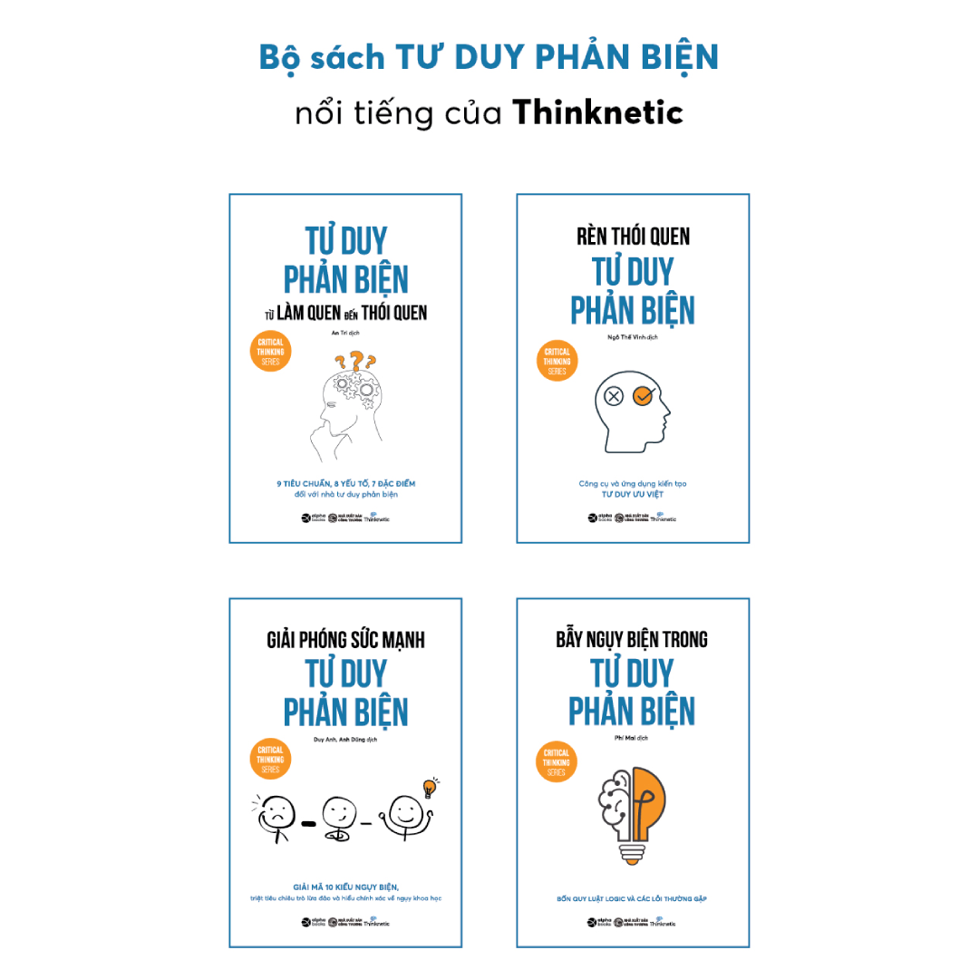 Combo 4 cuốn về Tư Duy Phản Biện